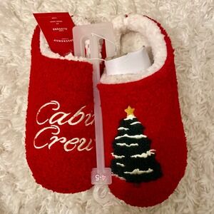 Wonderkids Red Cabin Crew Christmas Slippers Kids Size 4-5